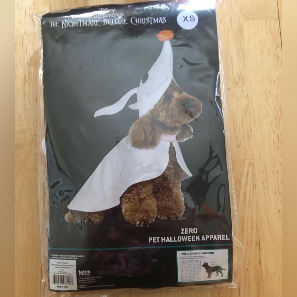 Zero dog costume xs